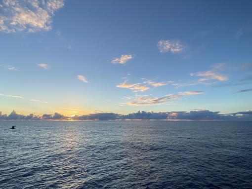 Sunrise over the ocean